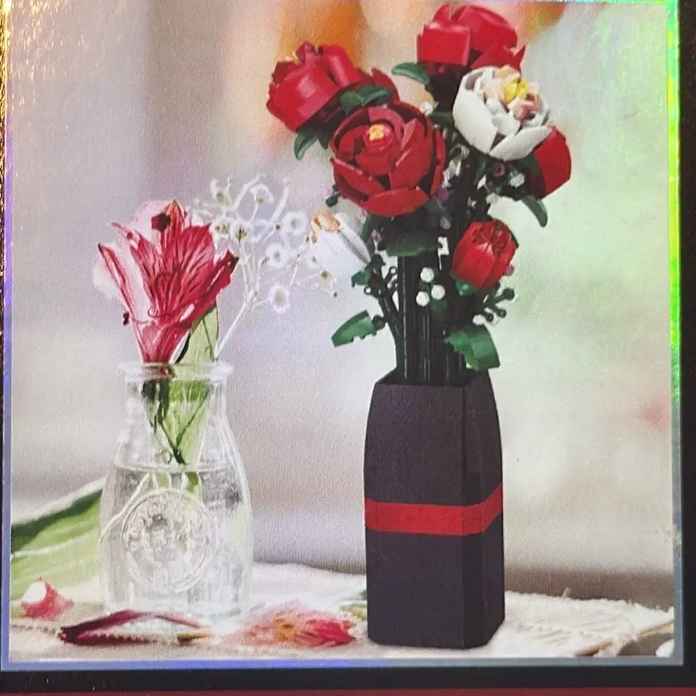 Botanical Garden Rose Building Blocks Set 818 Pieces NEW